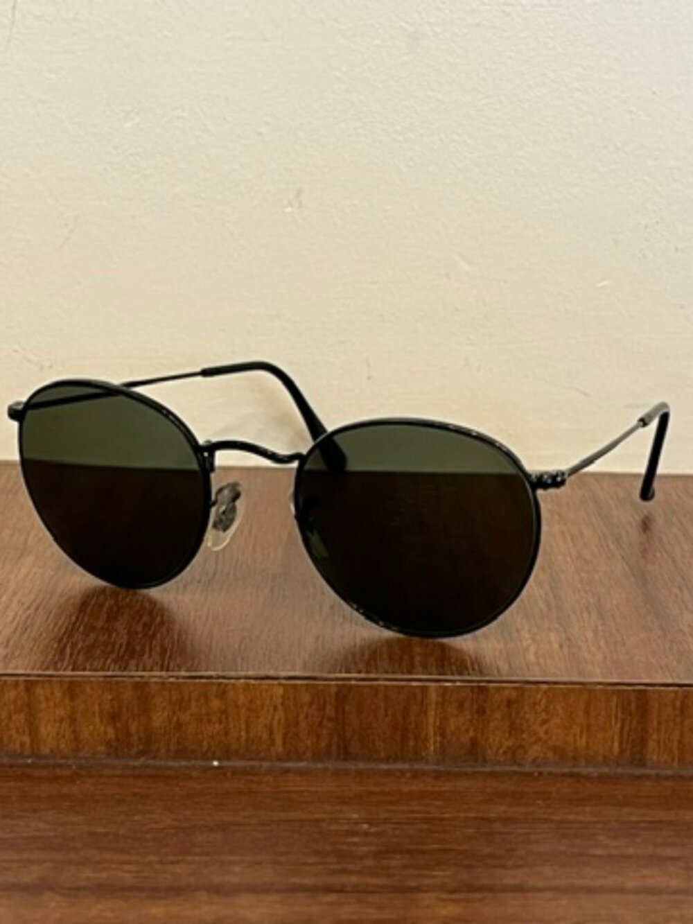 Ray-Ban RB3447-N Round Metal 002/71 Black Sunglasses, 50-21